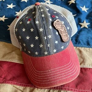Patriotic Star Cap with Oscar the Grouch patch